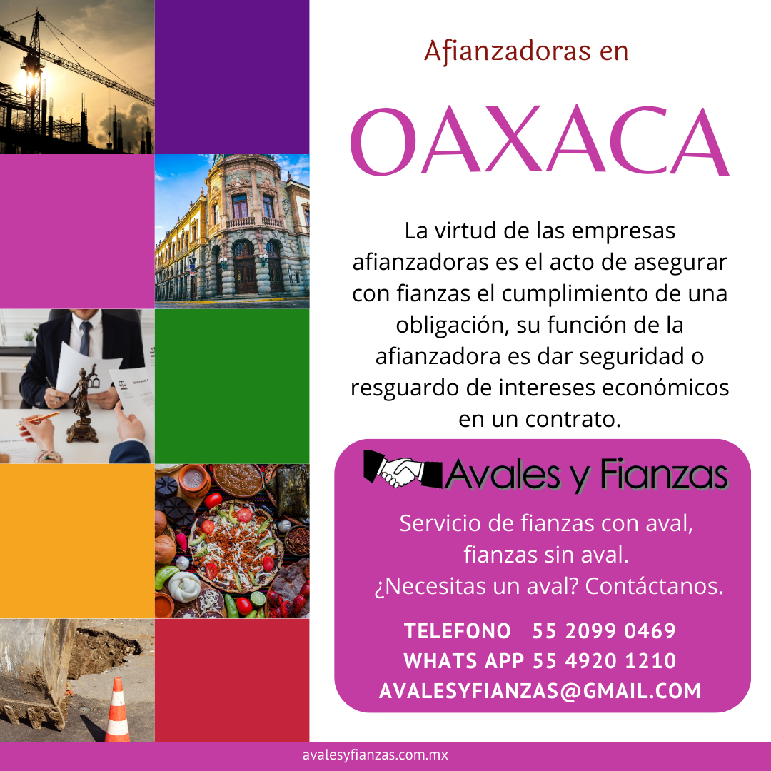 AFIANZADORAS FIANZAS OAXACA