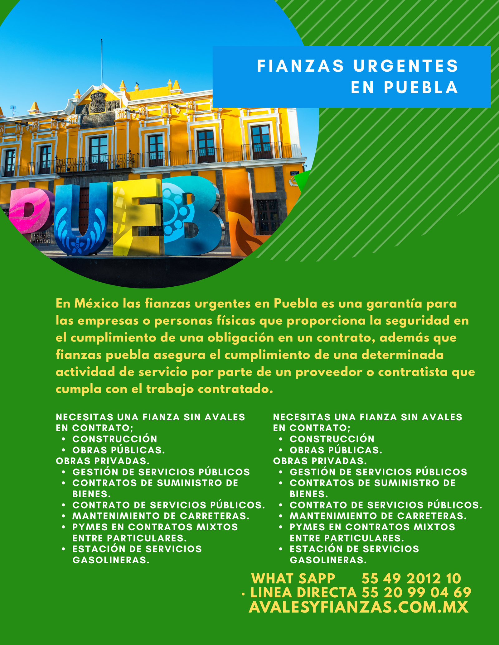 Fianzas Urgentes en Puebla
