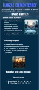 Infografía de avales y fianzas en monterrey